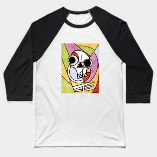 Cubist Skull Baseball T-Shirt